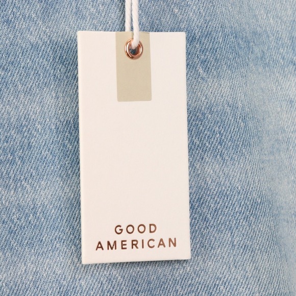 Good American Womens Jeans Size 26 Light Wash Good Classic  Distressed High Rise - Picture 7 of 9